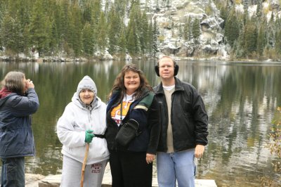 Nancy Lois Kim and James at Bear Lake