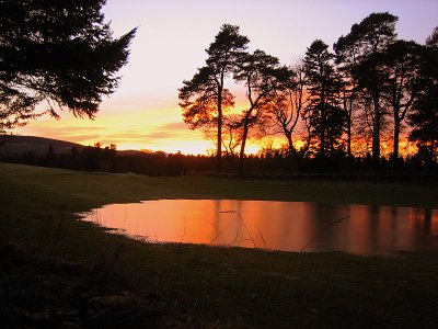 Sunset from Aboyne Golf Course2