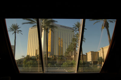 Wake-up view from the Luxor