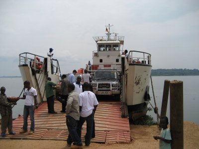 Catching the ferry to Kalangala in the Ssese Islands.