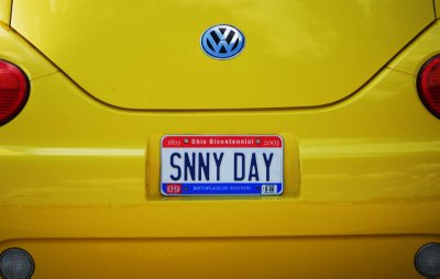 Beetle Vanity Plate