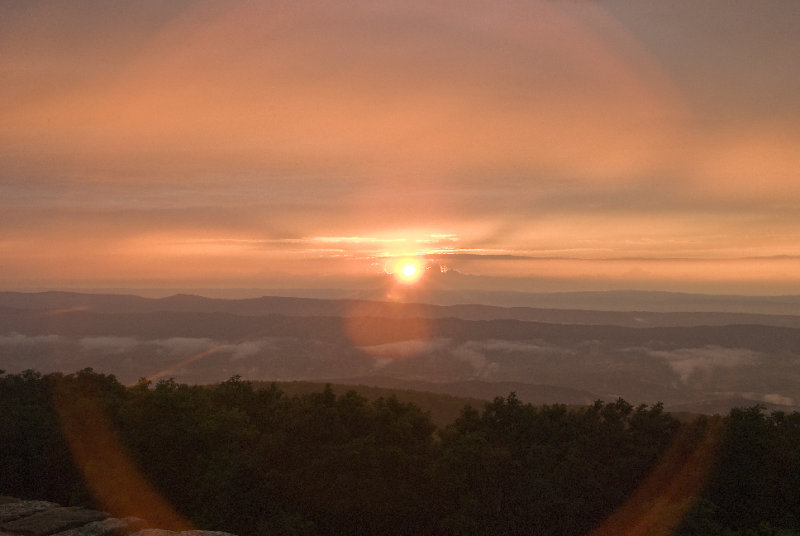 Sunset over the Shenandoah Valley