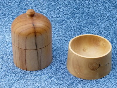 Small bowl and turned box