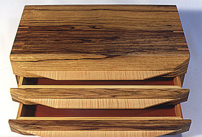 Mel's jewellery box - open