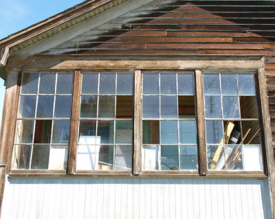 Lillian's shed windows