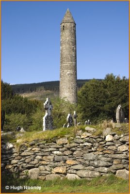   IRELAND - CO.WICKLOW - GLENDALOUGH - ROUND TOWER