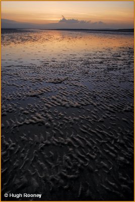 IRELAND - CO.SLIGO - SUNSET OVER LISSADELL BEACH