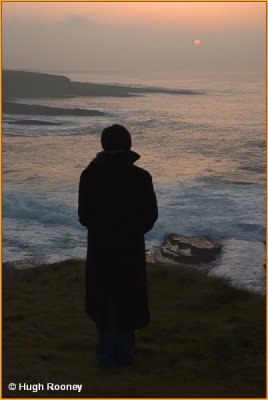 IRELAND - CO.SLIGO - ENJOYING THE SUNSET AT MULLAGHMORE