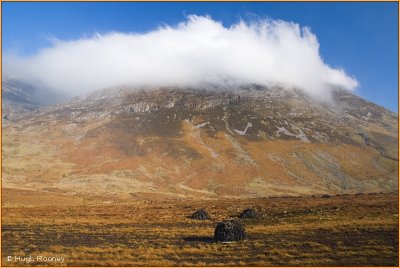 IRELAND - CO.GALWAY - CONNEMARA - MAUMTURK MOUNTAINS OPPOSITE LOUGH INAGH