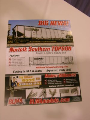 New from BLMA HO & N: NS Topgon & Modern Billboard