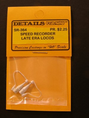 New from Details West HO Speed Recorder