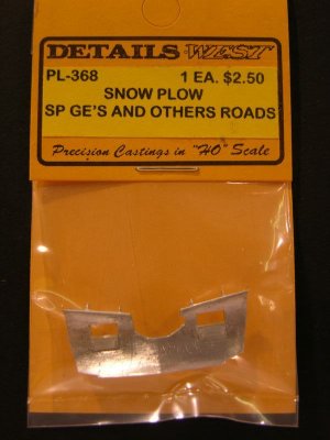 New from Details West HO: Large snowplow for SP GEs and others