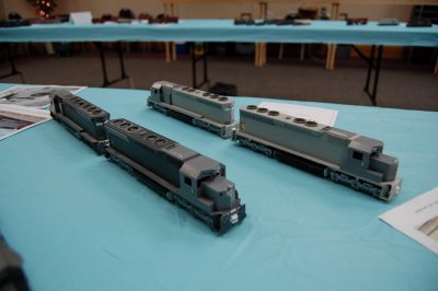 SP SD45s in progress by Elizabeth Allen