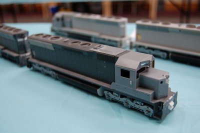 SP SD45s in progress by Elizabeth Allen