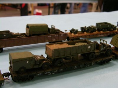 N scale Military train by Chuck Short.