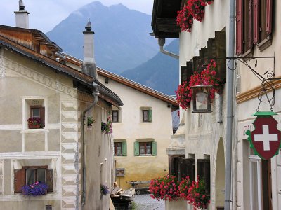 Village Tarasp in Engadin