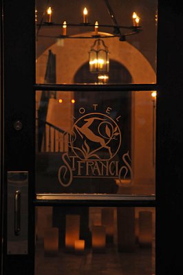St Francis Hotel Door & Candles