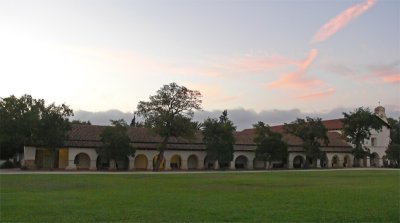 The Mission at Sunset