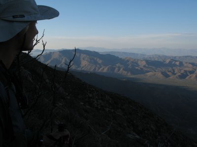 sue and the view from pioneer mail trail.jpg