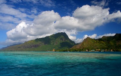 Moorea from the lagoon
