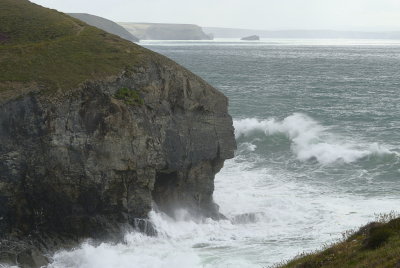 high tide at Chapel Porth