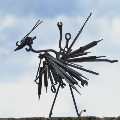 one of many fun scrap sculptures by Ian Young