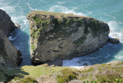 forming an island, south end of Hanover Cove