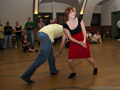 Davis & Claudia Lindy Hop Demo at Swing City, 24 October 2009
