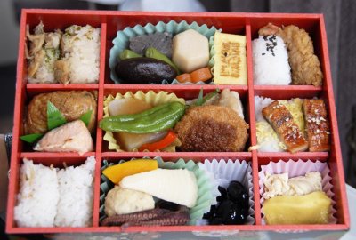 This is an Incredible Ekiben! Just look at the fresh variety of goodies!  018.jpg
