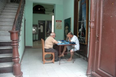 Playing chess in Havana
