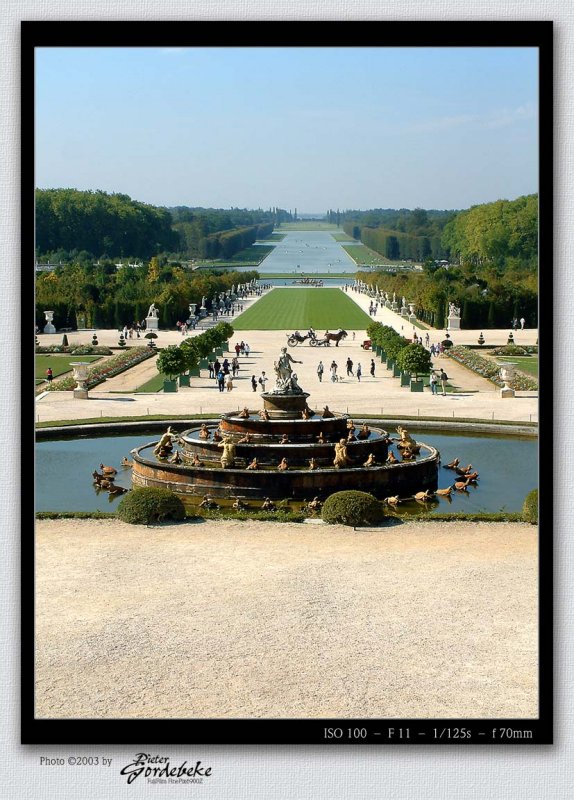 Central axis of Versailles Gardens
