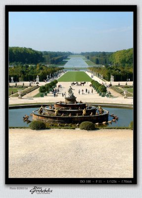 Central axis of Versailles Gardens