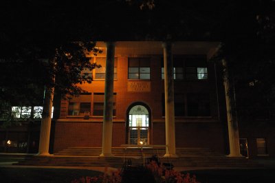 Chance Hall at night