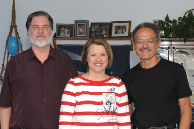 Myself, Dorothy (Brown) LeMert and Ed (Beyen) Beijen ready for the return trip to our respective homes.