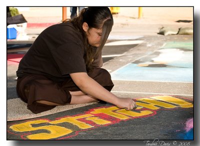 Emily Kimball at work