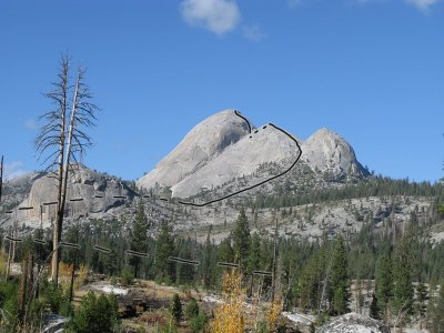 The indirect route up Mt Starr King