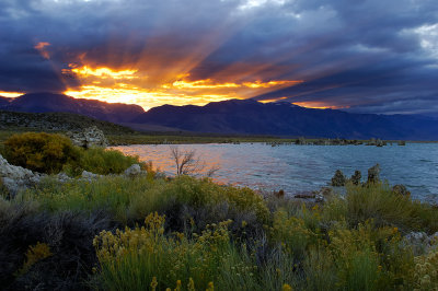 Fire Over Mono Lake