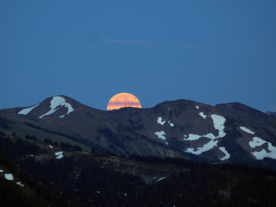 Olympic Mountain Moonrise