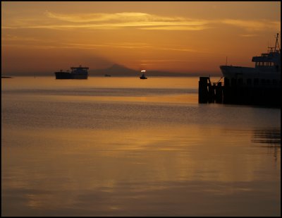 Sunrise at Port Angeles Harbor