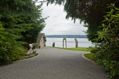 Driveway and view