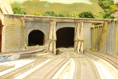 Tunnel portal at grade narrow gauge left main right.JPG