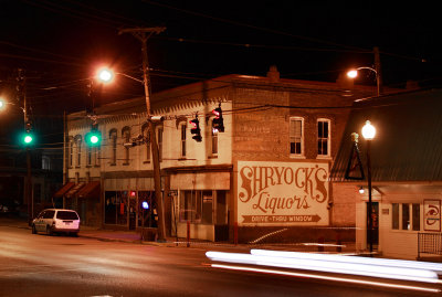 Downtown Lawrenceburg at Night