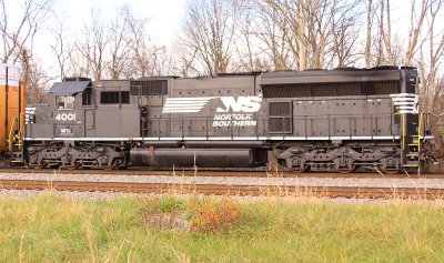 NS PR43C #4001 at Waddy KY on train 23G