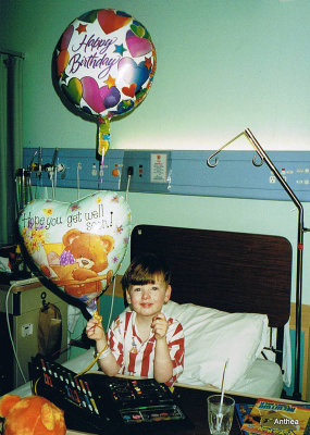 4th birthday spent a week in hospital