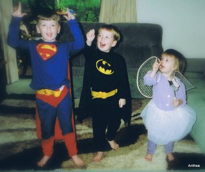Superman, Batman and Tinkerbell