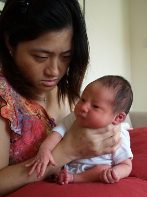 Burping after a feed