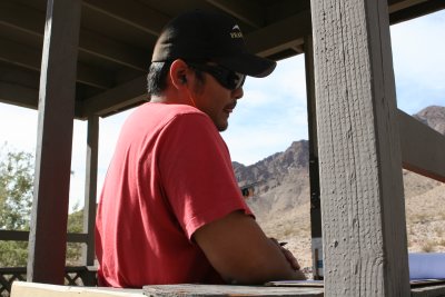 2008-11-1 Desert Lakes Shooting Club, Herb, Mike, Chris, Ryan, D 033.JPG