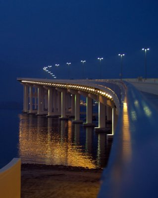 Biloxi Bay Bridge at Dawn