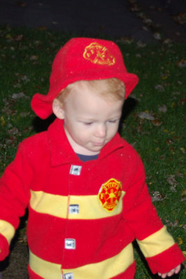 The cutest little fire fighter in the world