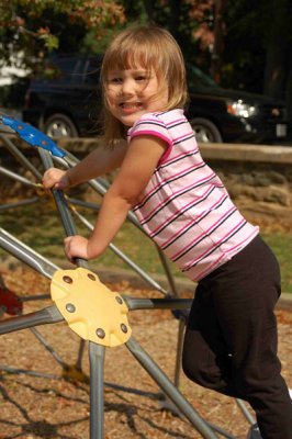 Rory climbing